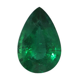 1.37 ct Rich Green Pear Shape Natural Emerald