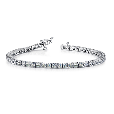 18K White Gold Tennis Bracelet : 16.00 cttw Diamonds