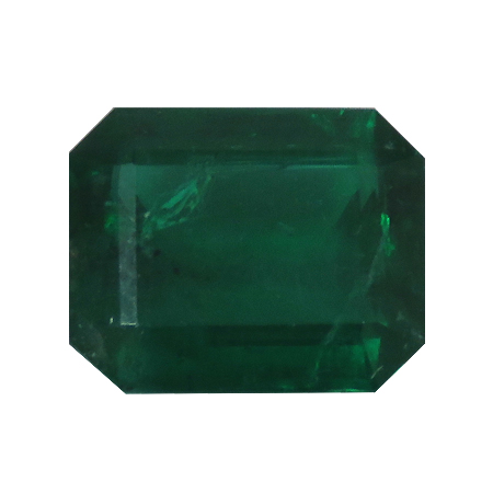2.95 ct Deep Rich Green Natural Emerald Cut Natural Emerald
