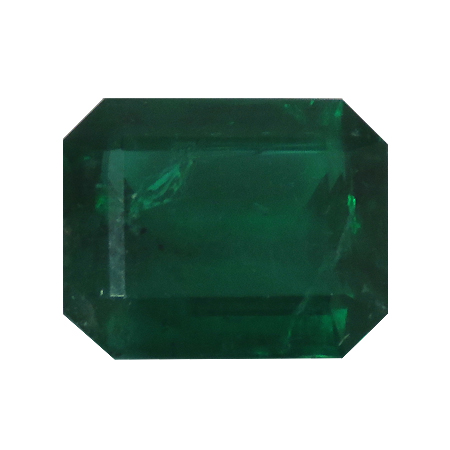 2.95 ct Emerald Cut Emerald : Deep Rich Green