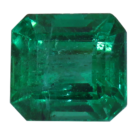2.26 ct Emerald Cut Emerald : Fine Grass Green