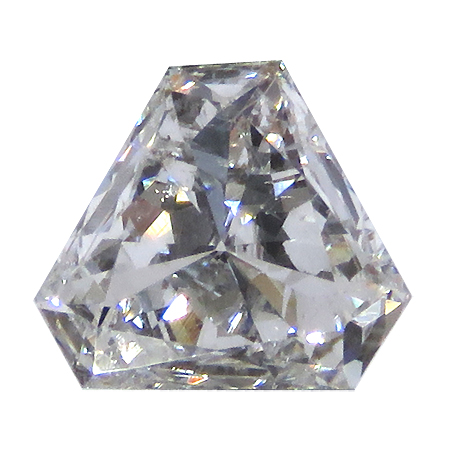 0.39 ct Cut-Corner Trillion Natural Diamond : E / SI1