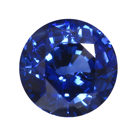 3.08 ct Round Blue Sapphire : Royal Blue