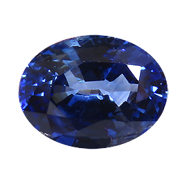 1.16 ct Oval Blue Sapphire : Deep Royal Blue