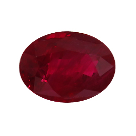 3.06 ct Oval Ruby : Deep Rich Red