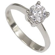 18K White Gold 1.00ct Diamond Ring