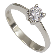 18K White Gold 0.50ct Diamond Ring