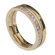 18K Yellow Gold 0.50cttw Diamond Set