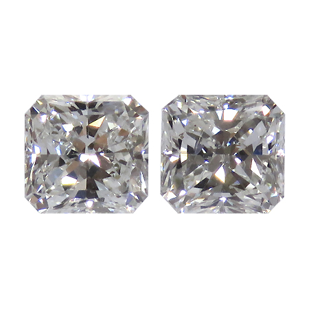 1.47 cttw Pair of Radiant Natural Diamonds