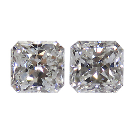 1.47 cttw Pair of Radiant Natural Diamonds
