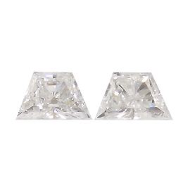 0.30 cttw Pair of Trapezoid Diamonds : E / SI2