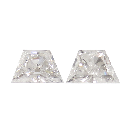 0.30 cttw Pair of Trapezoid Diamonds : E / SI2