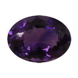 3.02 ct Oval Amethyst : Deep Rich Purple