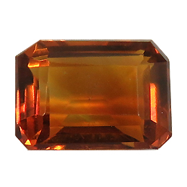 1.01 ct Deep Orange Emerald Cut Natural Citrine