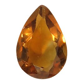 0.53 ct Pear Shape Citrine : Deep Orange