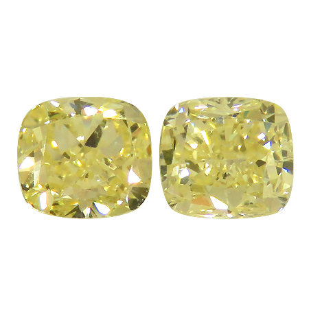 1.32 ct Cushion Cut Diamond : Fancy Yellow / VS1