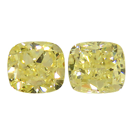 1.32 ct Cushion Cut Diamond : Fancy Yellow / VS1