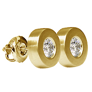 14K Yellow Gold 0.40cttw Diamond Earrings