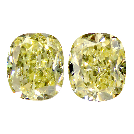 1.16 ct Cushion Cut Diamond : Fancy Yellow / VS2