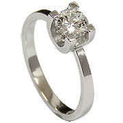 18K White Gold 0.50ct Diamond Ring