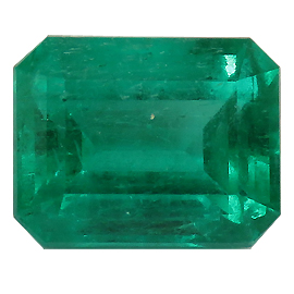 2.18 ct Emerald Cut Emerald : Rich Green