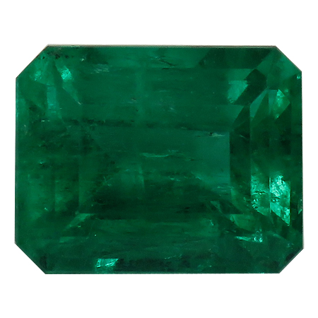 2.36 ct Emerald Cut Emerald : Rich Green