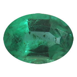0.72 ct Oval Emerald : Rich Green