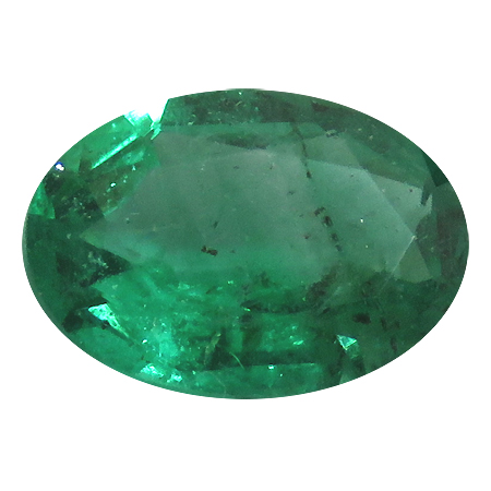 0.55 ct Oval Emerald : Fine Grass Green