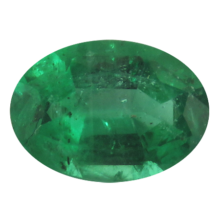0.53 ct Oval Emerald : Fine Grass Green