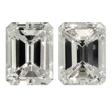 1.00 cttw Pair of Emerald Cut Diamonds : D / VS1