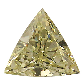 0.50 ct Trillion Diamond : Fancy Light Yellow / SI1