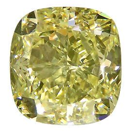2.23 ct Cushion Cut Diamond : Fancy Light Yellow / VS2