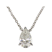 18K White Gold 0.70cttw Diamond Pendant