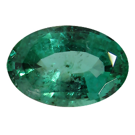 0.65 ct Oval Emerald : Fine Grass Green
