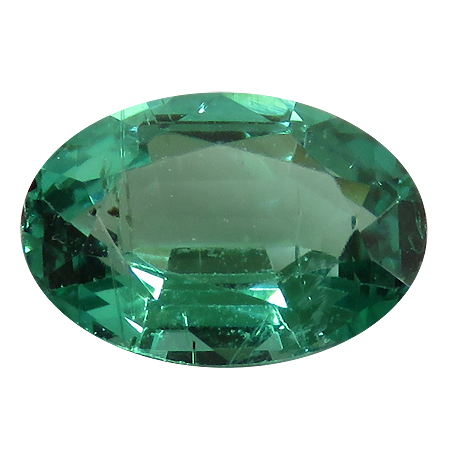 0.62 ct Oval Emerald : Rich Grass Green