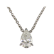 18K White Gold 0.50cttw Diamond Pendant