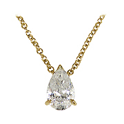 18K Yellow Gold 0.50cttw Diamond Pendant