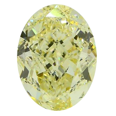 3.00 ct Oval Diamond : Fancy Yellow / VS1
