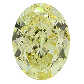 3.00 ct Oval Diamond : Fancy Yellow / VS1