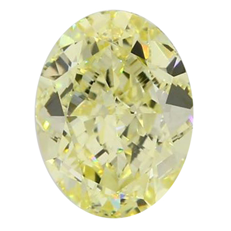 3.07 ct Oval Diamond : Fancy Yellow / VS1