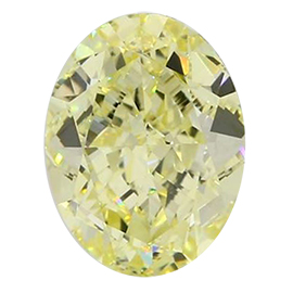 3.07 ct Oval Diamond : Fancy Yellow / VS1