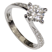 18K White Gold 0.70cttw Diamond Ring