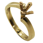 18K Yellow Gold Setting