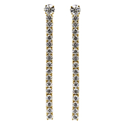 18K Yellow Gold 3.00cttw Diamond Earrings