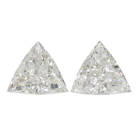 1.59 cttw Pair of Trillion Diamonds : G / VS2