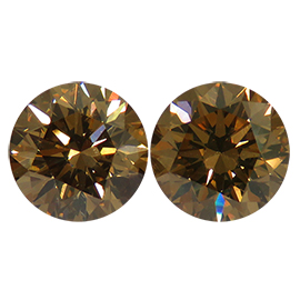 3.06 ct Round Diamond : Fancy Champagne / SI2