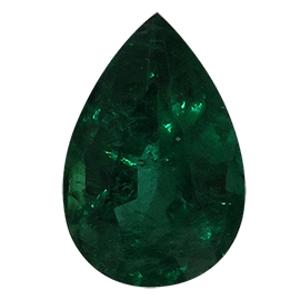 1.06 ct Rich Green Pear Shape Natural Emerald