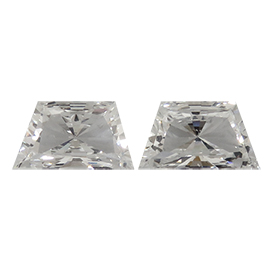 1.06 cttw Pair of Trapezoid Diamonds : F / VS1-VS2
