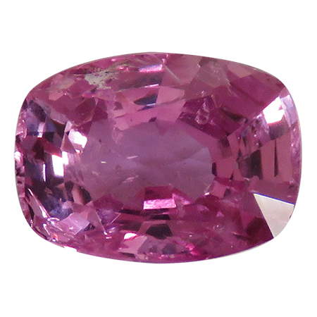 1.82 ct Cushion Cut Pink Sapphire : Fine Pink