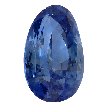 1.39 ct Pear Shape Blue Sapphire : Rich Blue